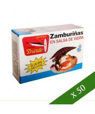 CAJA x50 - Zamburiñas en salsa de vieira Dardo