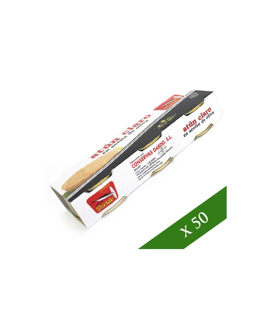 BOX x40 - Tonno chiaro in olio di oliva Dardo  (Pack 3)