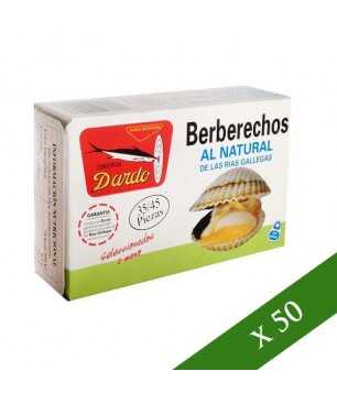 CAJA x50 - Berberechos al natural Dardo 35/45 piezas (Rias Gallegas)