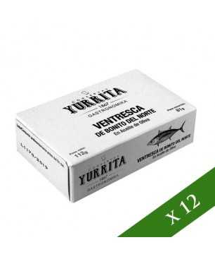 BOX x12 - &quot;Ventresca&quot; Albacore tuna in olive oil Yurrita