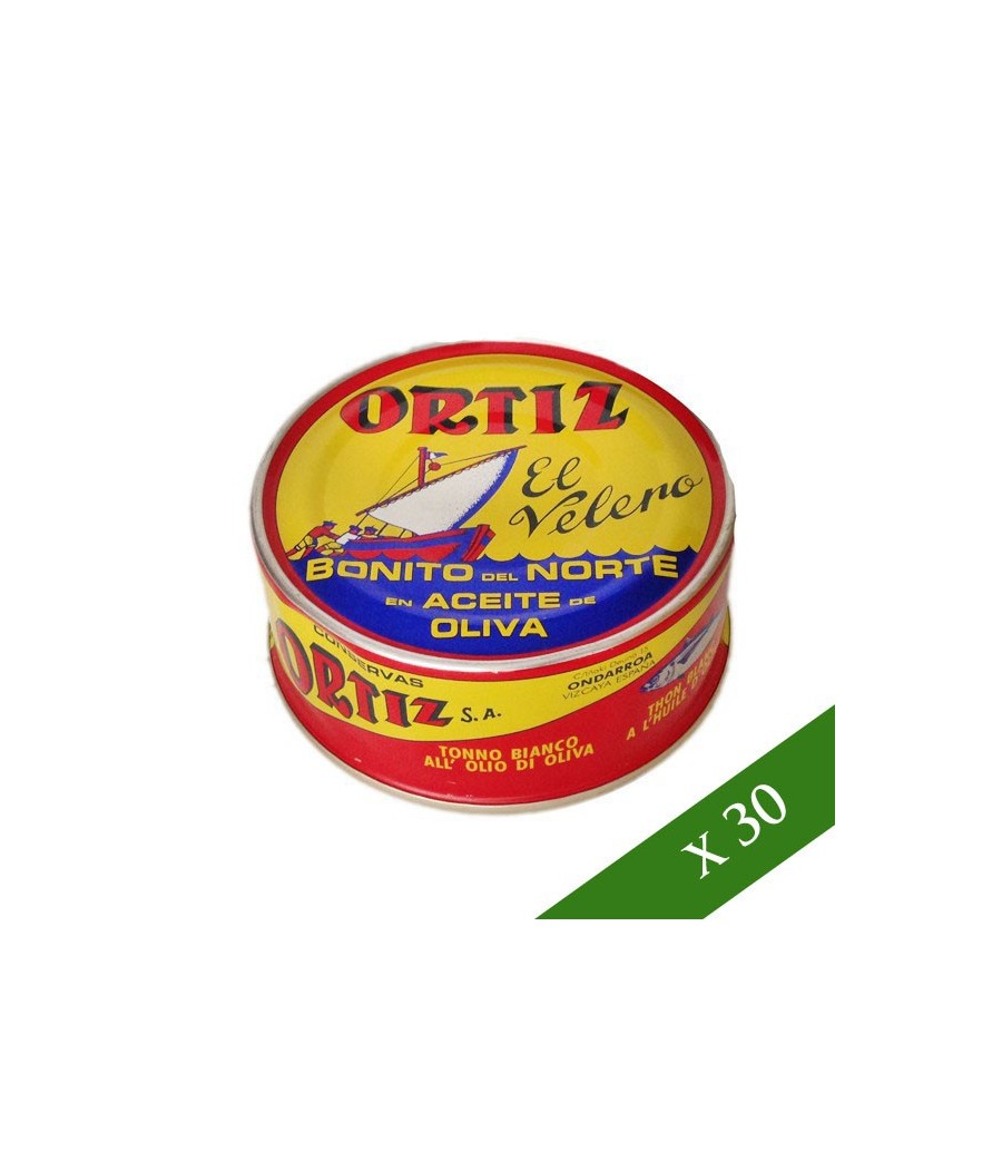 BOX x30 - White Tuna in Olive Oil Ortiz 250gr