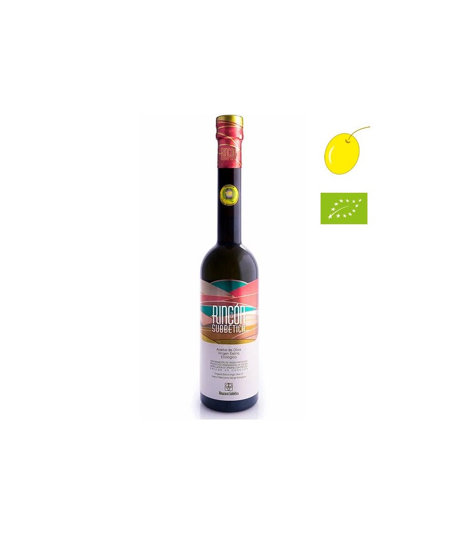 Rincón de la Subbética Hojiblanca biologico 500ml, Olio Extravergine di Oliva Biologico, D.O. Priego de Córdoba