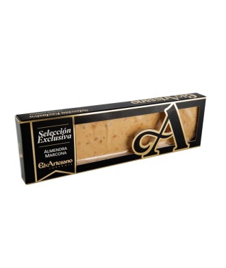 Jijona-Nougat "turrón" mit Marcona-Mandeln 70% 220g El Artesano, IGP Turrón de Jijona