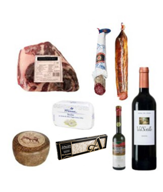 Deluxe Assortment Hamper, 1/2 100% Bellota shoulder