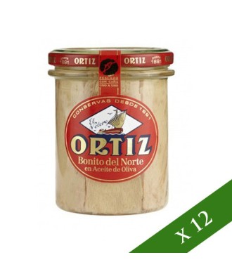 BOX x12 - Ortiz White tuna in olive oil 220gr