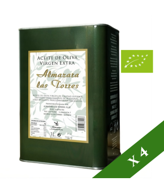 BOITES x4 --- Almazara Las Torres Biologique 3L, Huile d'Olive Extra Vierge