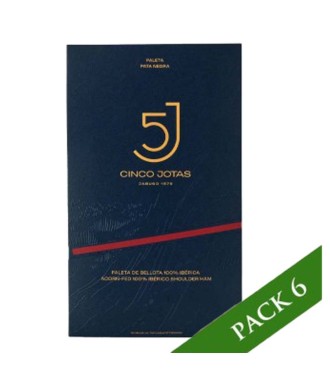 Pack x6 - Espatlla de Gla 100% Ibèrica Cinco Jotas (5J) de Jabugo tallat de manera tradicional 80g