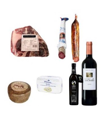 Deluxe Assortment Hamper, 1/2 100% Bellota shoulder