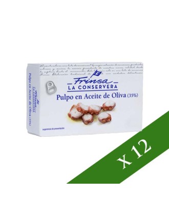 CAIXA x 12: Polp en oli d'oliva Frinsa 111g