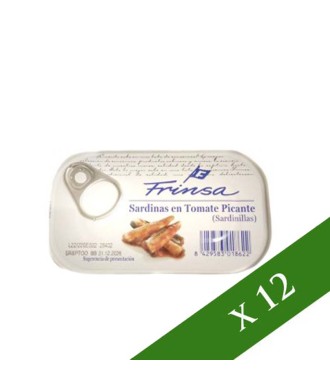 CAIXA x 12: Sardines en tomàquet picant Frinsa 88g