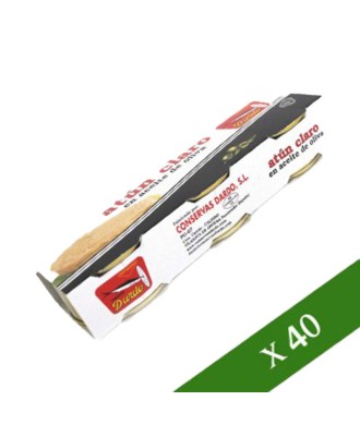 BOX x40 - Tonno chiaro in olio di oliva Dardo  (Pack 3)