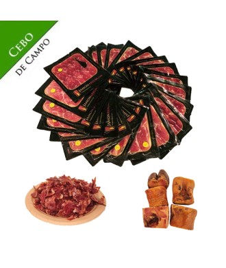 Jambon de Cebo de Campo Ibèrique, 50% Race Ibèrique - ENTIER tranché