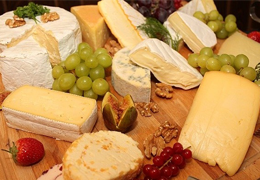 How do cheeses differ from sheep, goat and cow's milk?